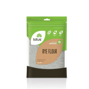 Bột lúa mạch đen hữu cơ RYE FLOUR hiệu Lotus – túi 1kg