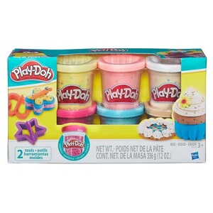 Bột Nặn 6 Màu Hạt Cốm Playdoh B3423