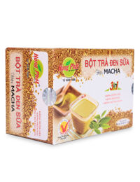 Bột trà đen sữa hiệu macha 3 in 1 hùng phát - hộp 20 gói x 17 g