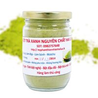 Bột trà xanh nguyên chất Hai Lúa - 100g