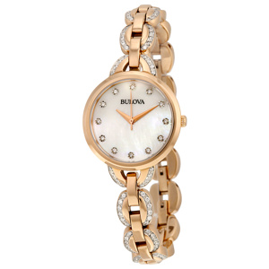 Đồng hồ nữ Bulova Mother Of Pearl Dial 98L207 Rose Gold