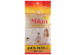 Bún tươi sợi nhỏ Mikiri gói 400g