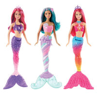 Búp bê Barbie tiên cá sắc màu DHM45