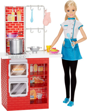 Búp bê đầu bếp Spaghetti Barbie DMC36