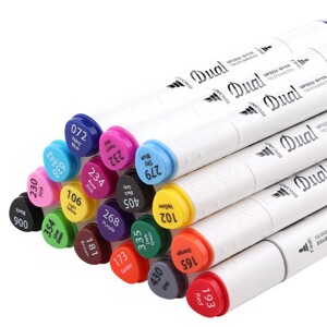 Bút màu Dual Marker 24 màu Baoke MP2924-24