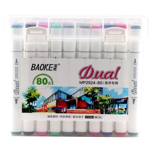 Bút màu Dual Marker 80 màu Baoke MP2924-80