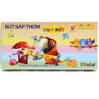 Bút sáp thơm Chim Két KidKit BST-004 (18 Màu)