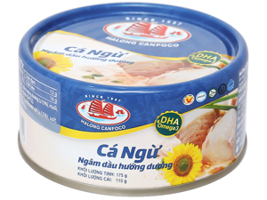 Cá ngừ ngâm dầu hướng dương Hạ Long hộp 175g