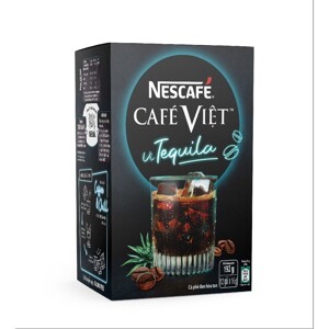 Cà phê đen Nescafe Việt vị Tequila - hộp 12 gói x 16g