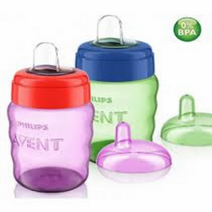 Ca tập uống Avent đầu mềm 260ml - không quai