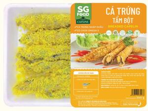 Cá trứng tẩm bột SG Food khay 200g