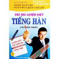 Các bài luyện viết tiếng Hàn căn bản nhất tập 1