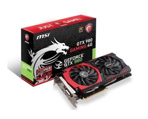 Card đồ họa (VGA Card) MSI GTX980 GAMING 4G - NVIDIA Geforce GTX980, 4GB, GDDR5, 256 bit, PCI Express x16 3.0