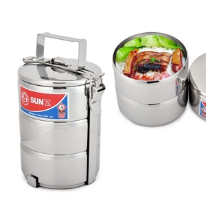 Camen đựng cơm inox sun zebra 3 ngăn