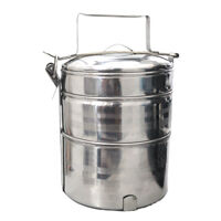 Camen Inox 3 ngăn 14cm - F0314