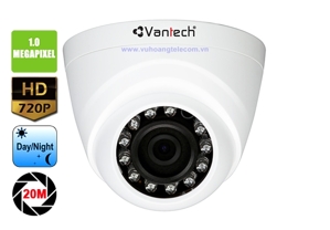 Camera HDCVI Dome hồng ngoại VANTECH VP-121CVI