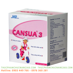 Cansua 3+  - Tăng cường phát triển chiều cao cho bé