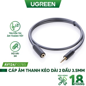 Cáp âm thanh 3.5mm nối dài 3m Ugreen 10785