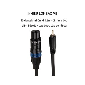 Cáp âm thanh XLR - RCA Choseal Q-388 (1m)