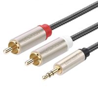 Cáp Audio 3.5mm sang 2 đầu RCA dài 1.5m Ugreen 20822