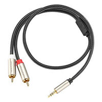 Cáp Audio 3.5mm To 2 RCA 0.5m Ugreen 20820 Mạ Vàng