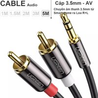 Cáp Audio 3.5mm to 2 RCA 1M Ugreen 10749