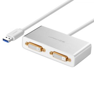 Cáp chuyển đổi USB 3.0 sang 2 DVI Ugreen 40246