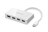 Cáp chuyển đổi USB Type-C sang HUB 3.0 & HDMI Ugreen 40374