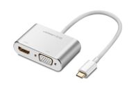 Cáp chuyển đổi USB type-C to HDMI và VGA Ugreen 50317