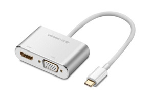 Cáp chuyển đổi USB type-C to HDMI và VGA Ugreen 50317