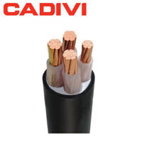 Cáp điện lực hạ thế 3 lõi pha + 1 lõi đất 0.6/1kV CADIVI CV CXV-3×400+1×185