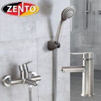 Cặp đôi sen tắm và vòi lavabo Inox304 Zento CB004