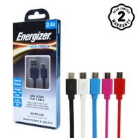 Cáp Energizer HT Flat USB Micro C21UBMCGBL4 1.2m