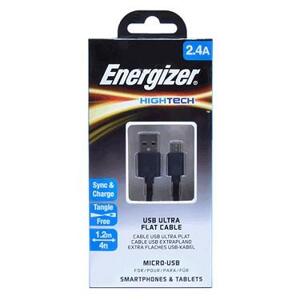 Cáp Energizer HT Flat USB Micro C21UBMCGWH4 1.2m