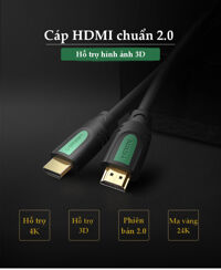 Cáp hdmi 2.0 dài 5m Ugreen 40464