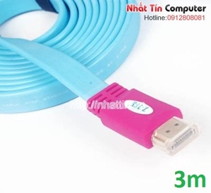 Cáp HDMI 3M Mỏng Dẹt 1.4 3D chuẩn 1080P Z-TEK (ZY-014)