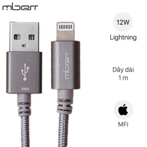 Cáp Lightning MFI 1 m Mbest DS286-Wb