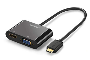 Cáp mini HDMI sang HDMI + VGA Ugreen 40385