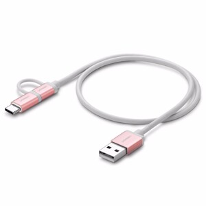 Cáp sạc điện thoại Micro USB và USB Type C dài 0.5m Ugreen 30542