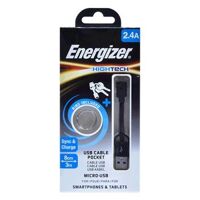 Cáp sạc Energizer Micro USB Pocket C21UBMCABK4