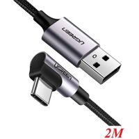 Cáp sạc Type C bẻ góc 90 dài 0.5m Ugreen 50122