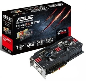 Card đồ họa (VGA Card) Asus R9 280X-DC2T-3GD5 - Radeon R9 280X, 3Gb, DDR5, 384Bit, PCI E 3.0