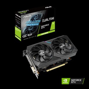 Card đồ họa - VGA Card Asus GTX 1660 Super 6G GDDR6 Dual Mini OC (DUAL-GTX1660S-O6G-MINI)