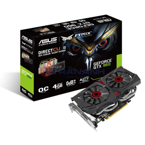 Card màn hình Asus STRIX GTX960-DC2OC-4GD5 - NVIDIA Geforce, 4Gb, DDR5, 128 Bit