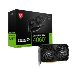 Card màn hình MSI RTX 4060 Ti 16GB OC Ventus 2X