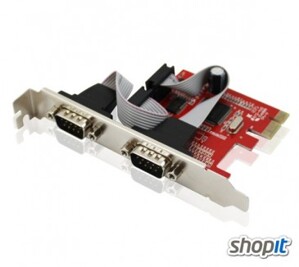 Card PCI-E to RS232 2 Port Unitek Y-7504