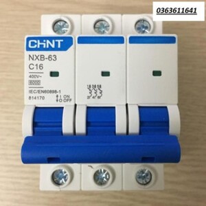 Cầu dao Chint NXB-63 3P C16 6kA