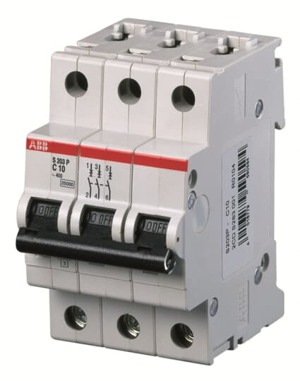 Cầu dao MCB ABB S203P-C16 25KA 16A 3P