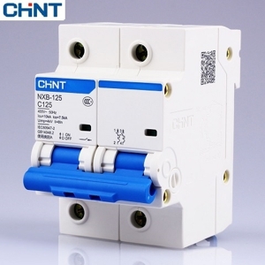 Cầu dao MCB Chint NXB-125 - 2P, 63A, 10KA