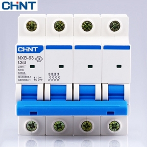 Cầu dao MCB Chint NXB-63 - 16A 6KA 4P